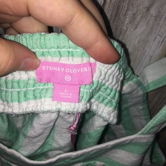NWT Stoney Clover Ln. For Target Green Linen Blend Blouse - Picture 7 of 8
